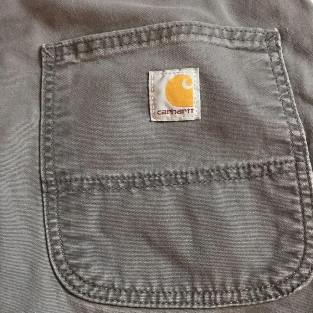 Carhartt Gray Cargo Relaxed Fit Cotton Shorts Size 42